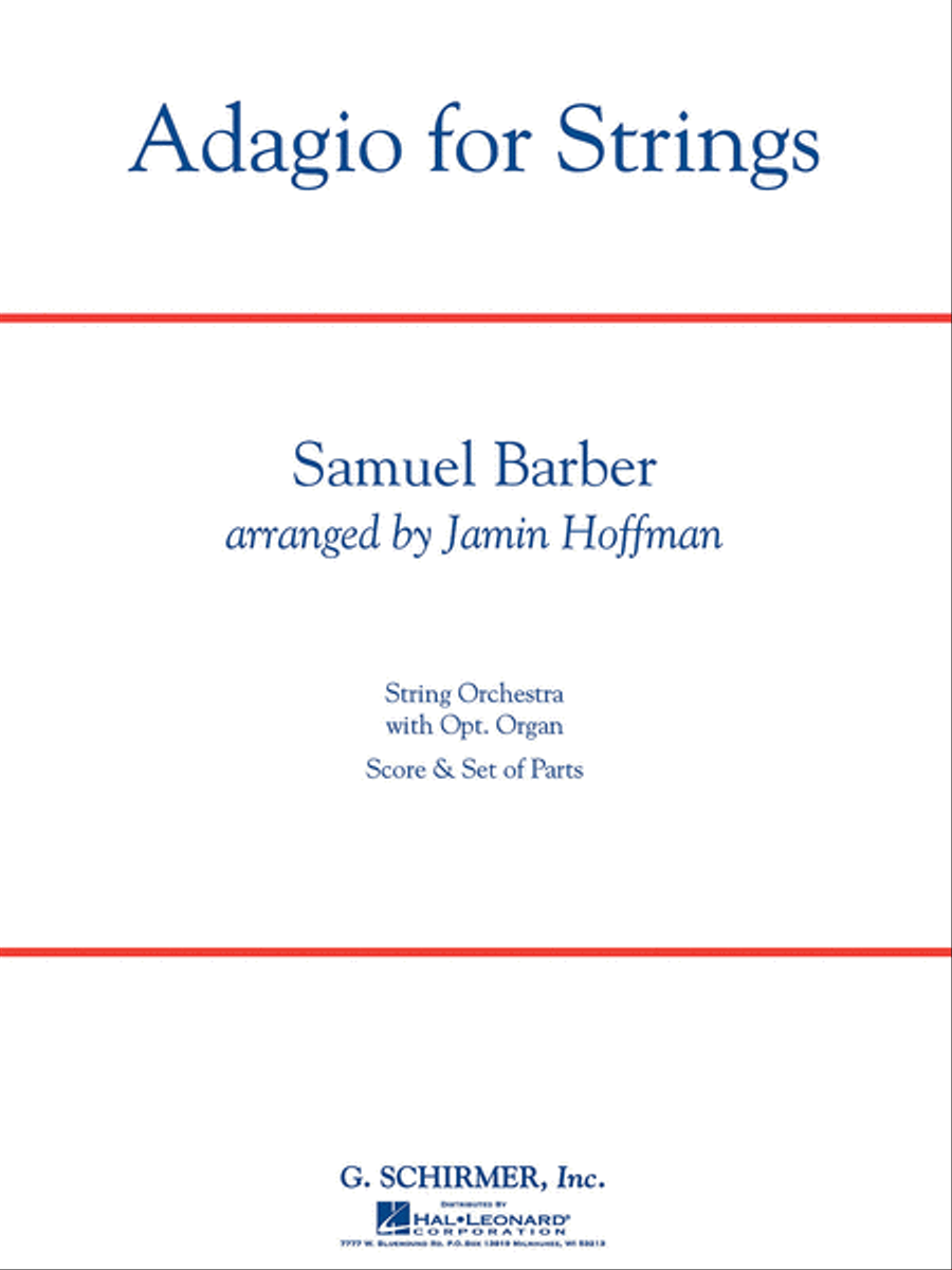 Book cover for Adagio for Strings