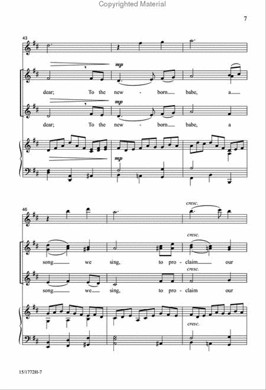 A Joyful Noel A Joyful Noel SSA scores gallery preview page 7