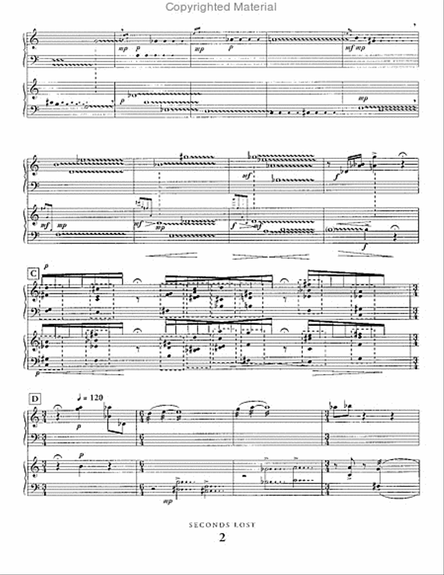Seconds Lost Seconds Lost Percussion Ensemble scores gallery preview page 3