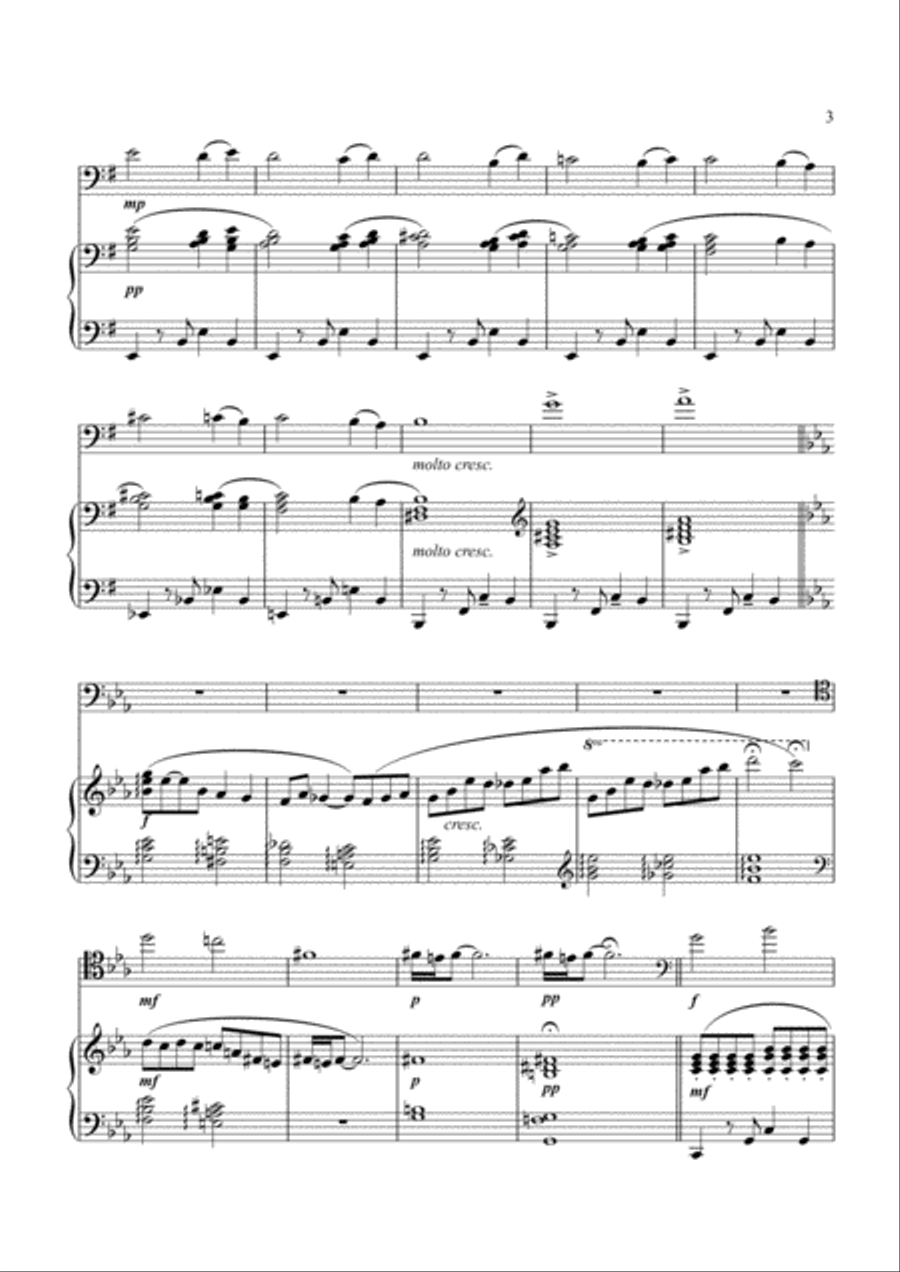 Tango for Cello and Piano Piano Accompaniment scores gallery preview page 3