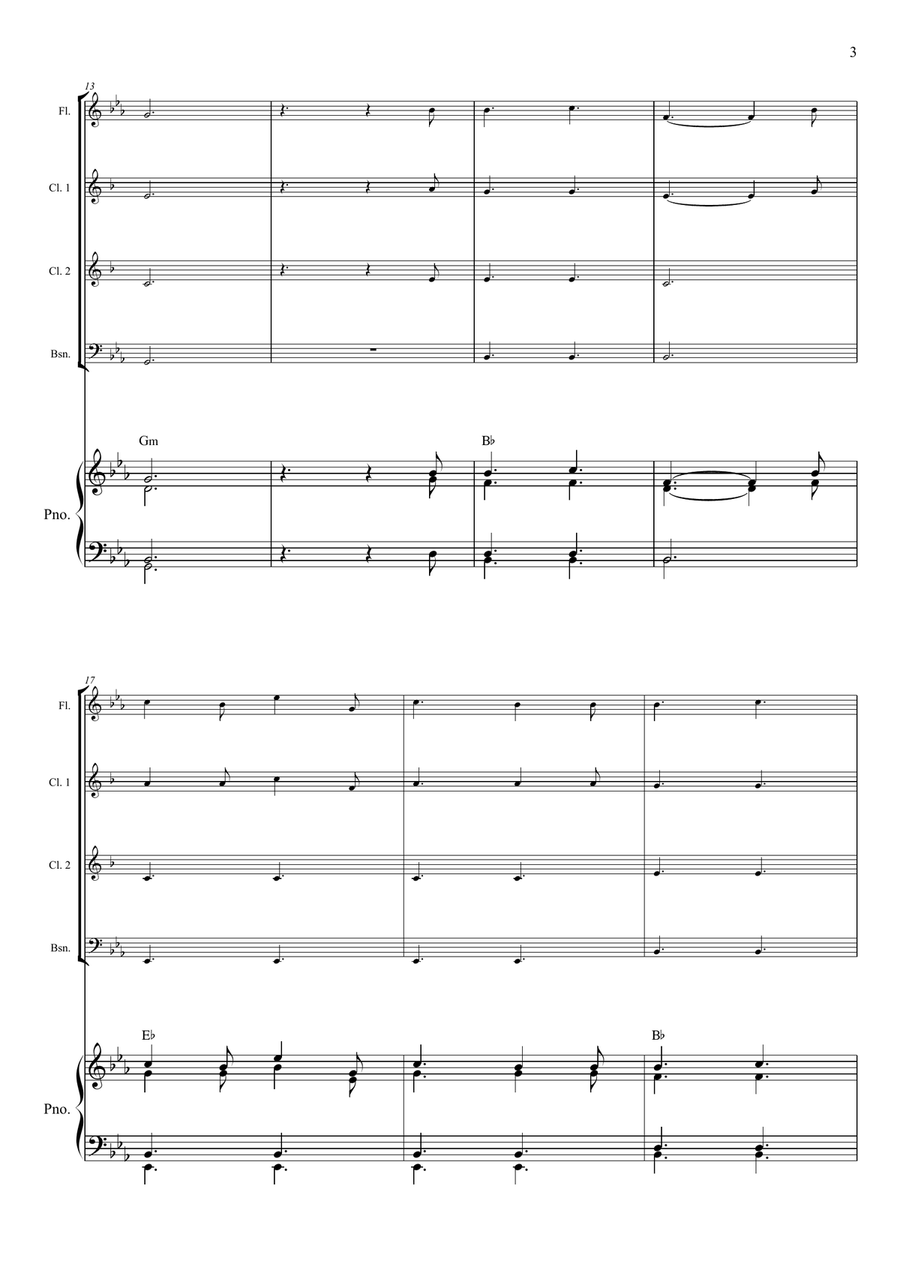 O Holy Night O Holy Night Woodwind Quartet scores gallery preview page 3