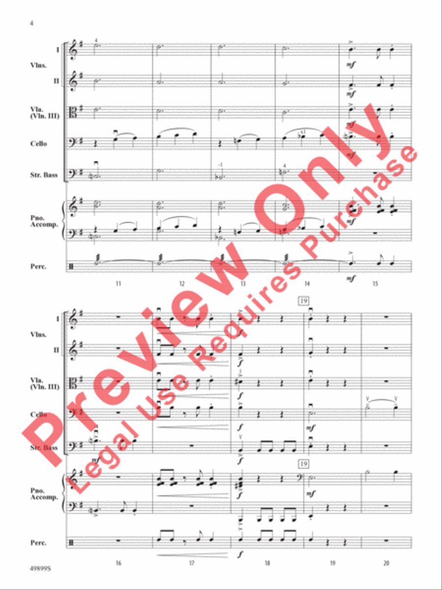 Kingsgate Castle String Orchestra scores gallery preview page 5