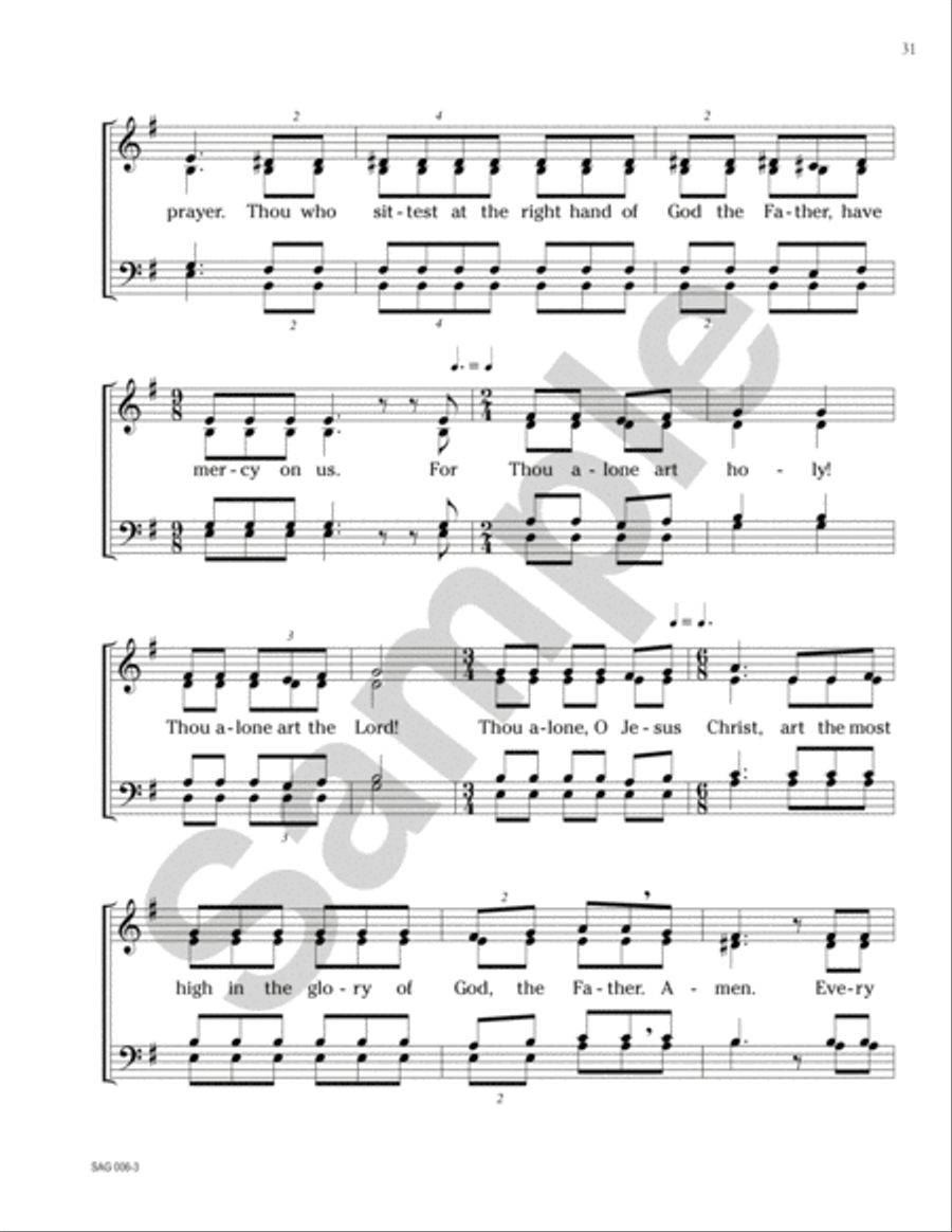 Selected Orthodox Sacred Choral Works, vol. 1 (Orthodox Liturgical Singing in America) Choir scores gallery preview page 21