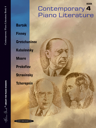 Book cover for Contemporary Piano Literature, Book 4
