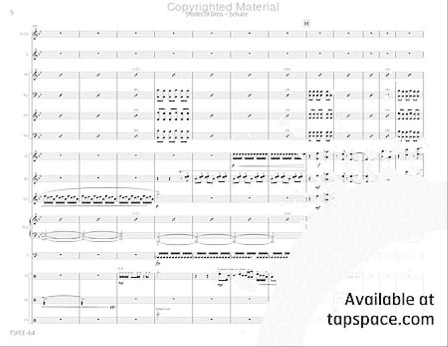 Shades of Glass Percussion Ensemble scores gallery preview page 13