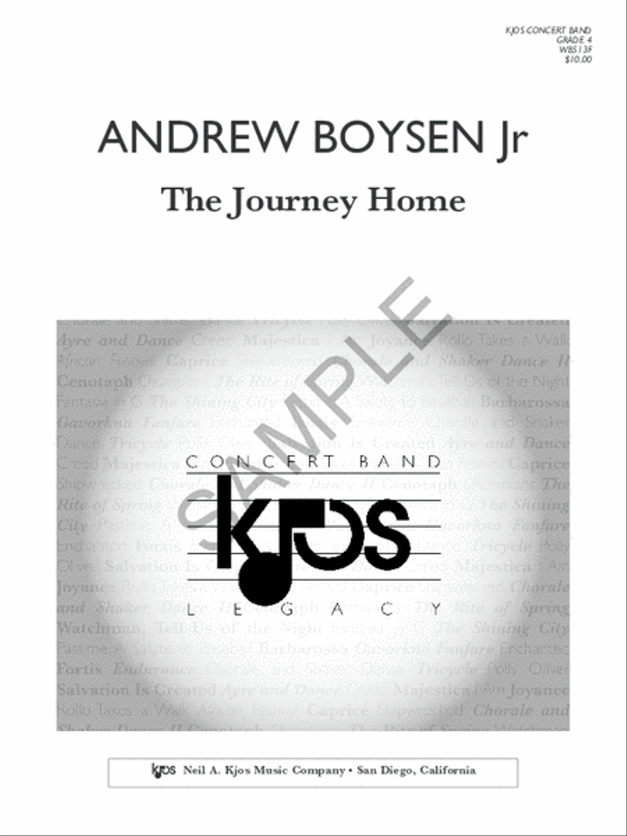 The Journey Home - Score The Journey Home - Score Concert Band scores gallery preview page 2