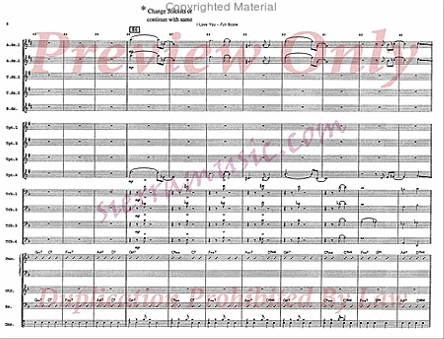I Love You Big Band scores gallery preview page 9
