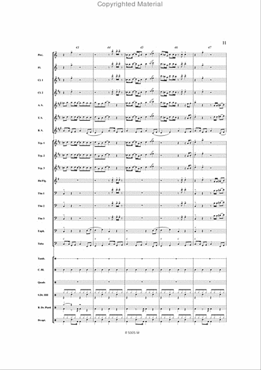 Think Think Marching Band scores gallery preview page 12