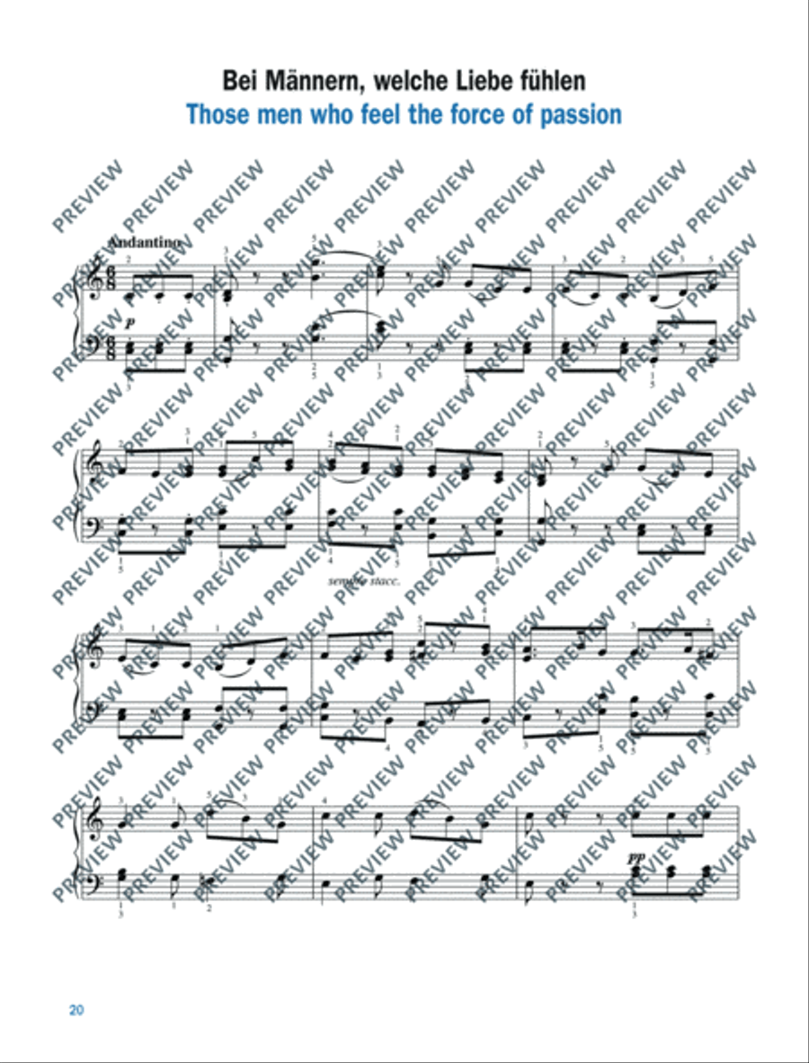 The Magic Flute The Magic Flute Piano Solo scores gallery preview page 21