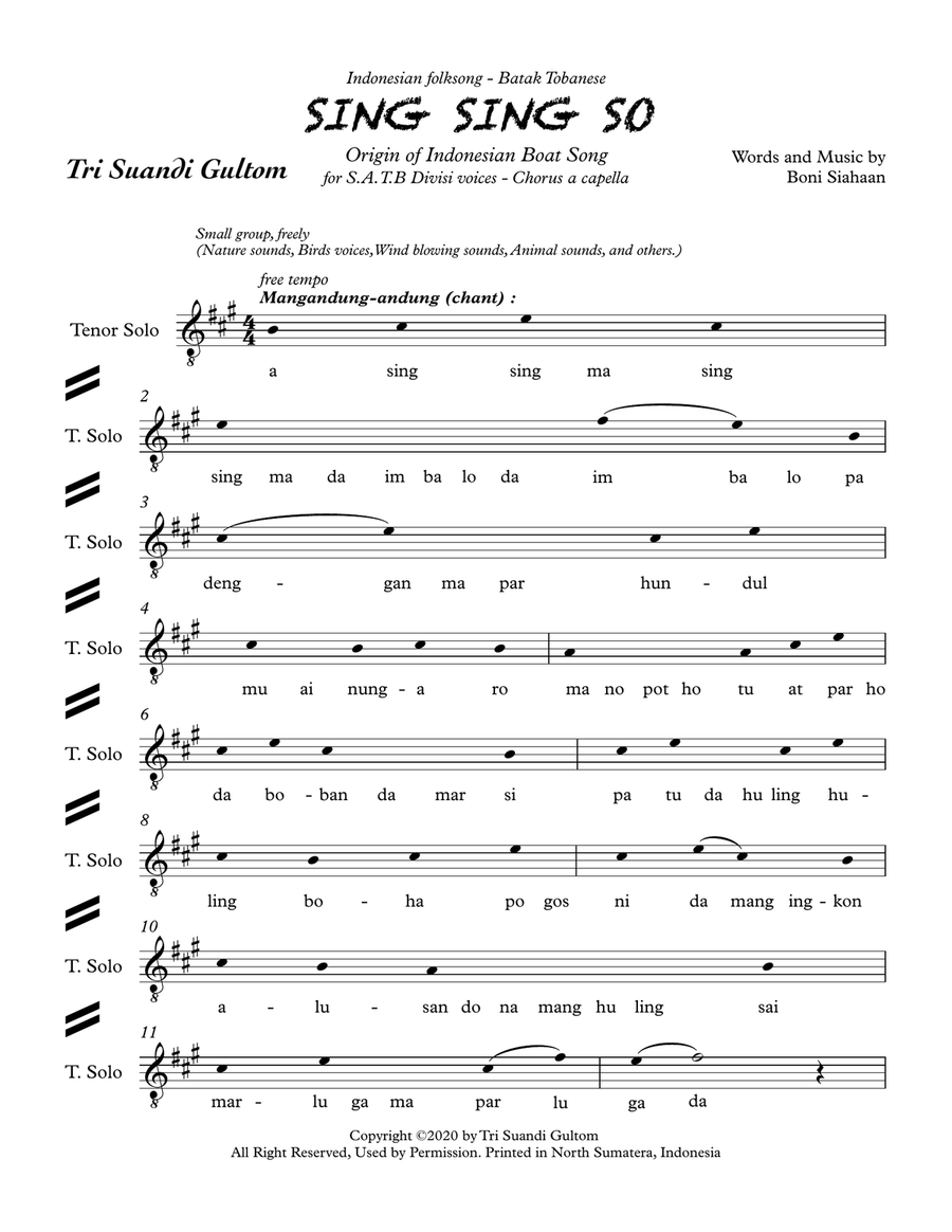 Sing Sing So 4-Part scores gallery preview page 2