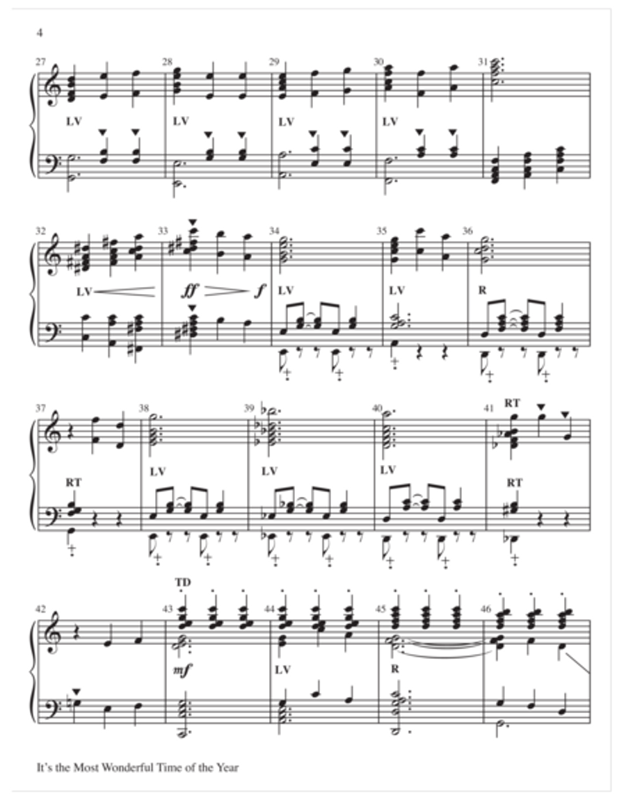 It's the Most Wonderful Time of the Year, It's 5-Octaves scores gallery preview page 4