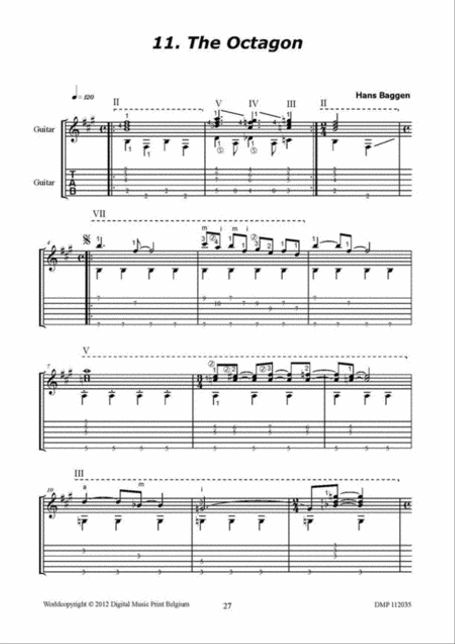12 Cool Pieces For Guitar Classical Guitar scores gallery preview page 5
