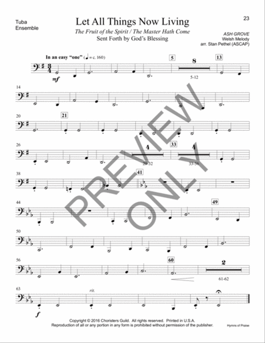 Hymns of Praise - Tuba Tuba scores gallery preview page 4