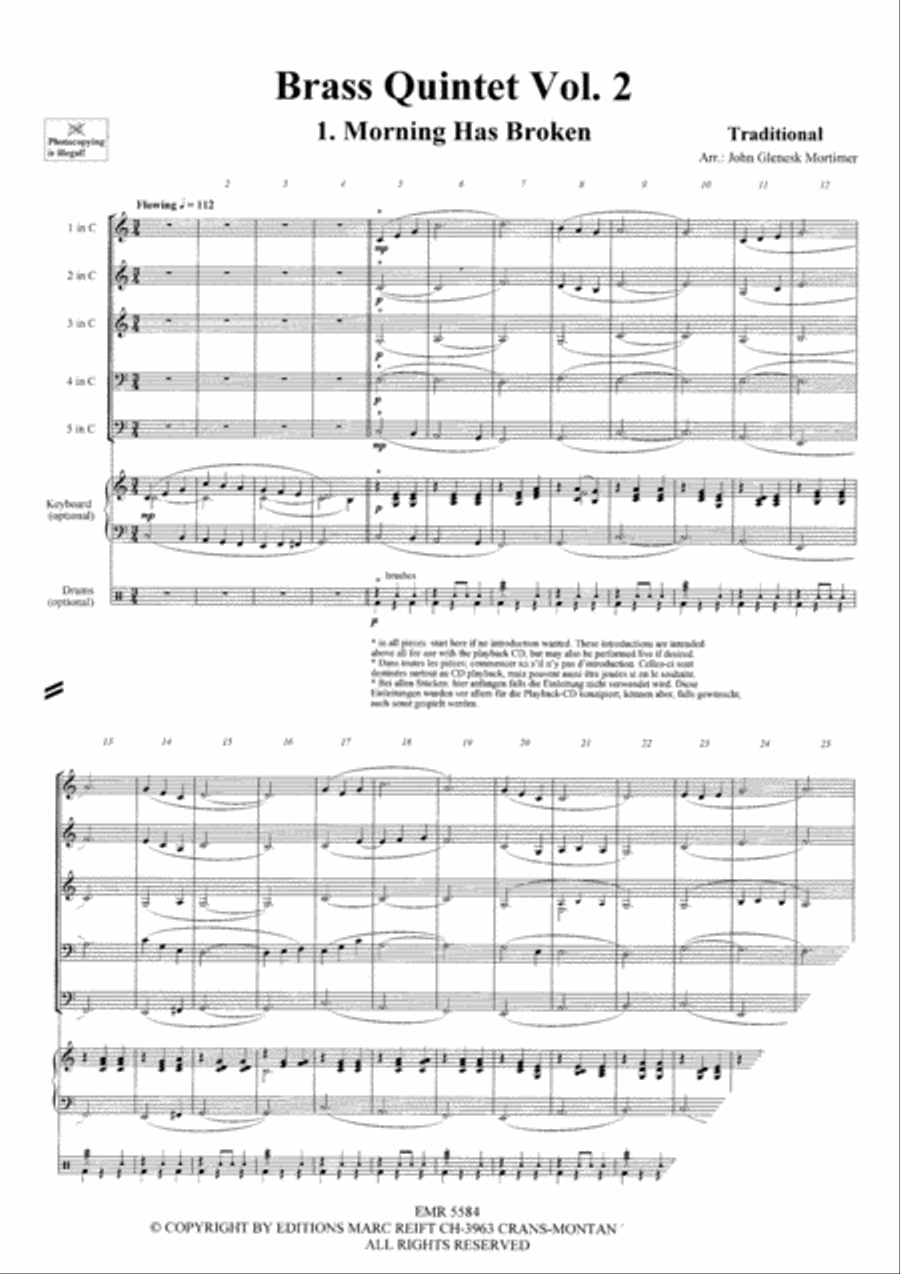 Quintets Volume 2 Brass Band scores gallery preview page 3