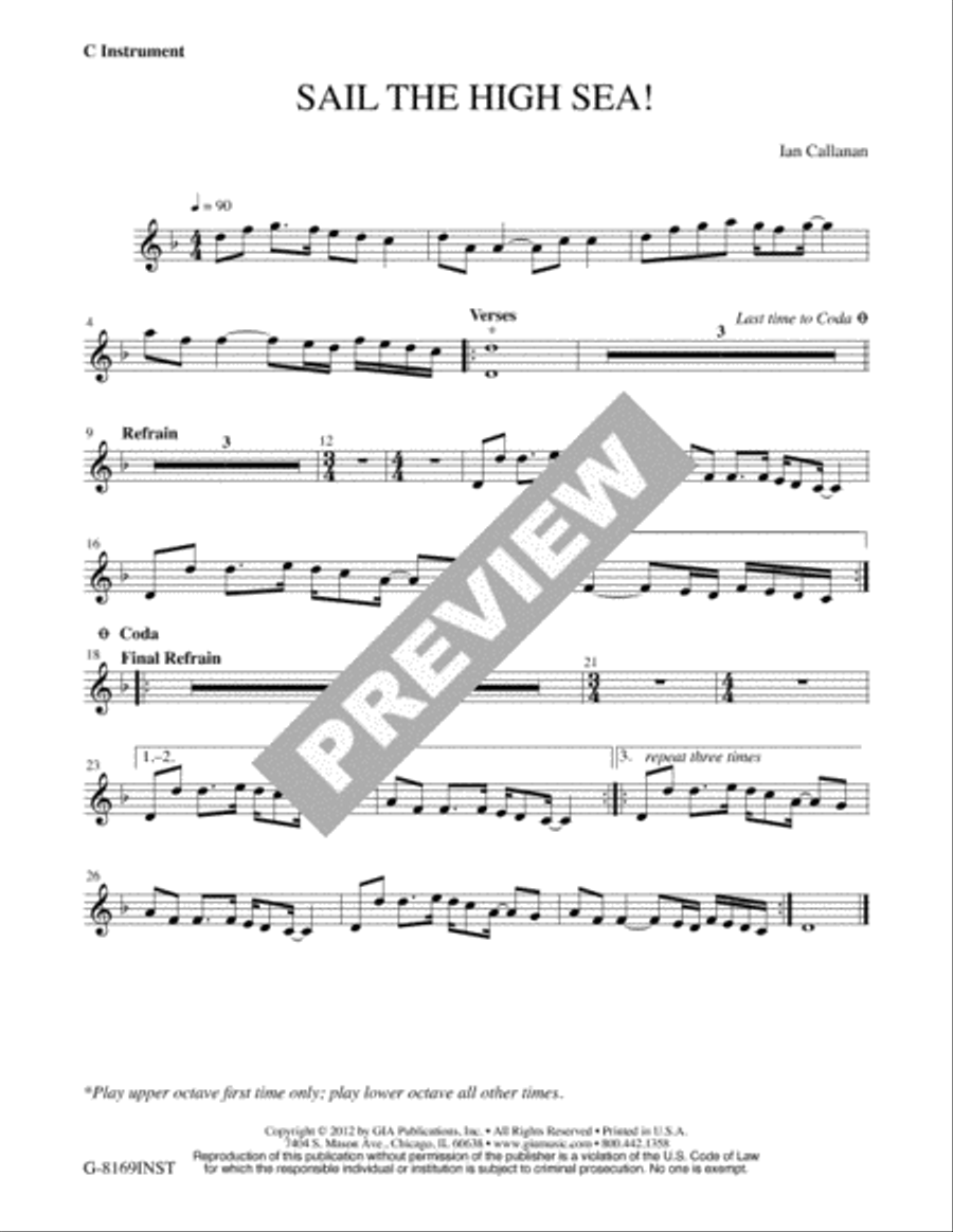 Sail the High Sea! - Instrument edition Guitar scores gallery preview page 2