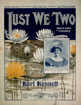 Book cover for Just We Two. Waltz Song and Chorus