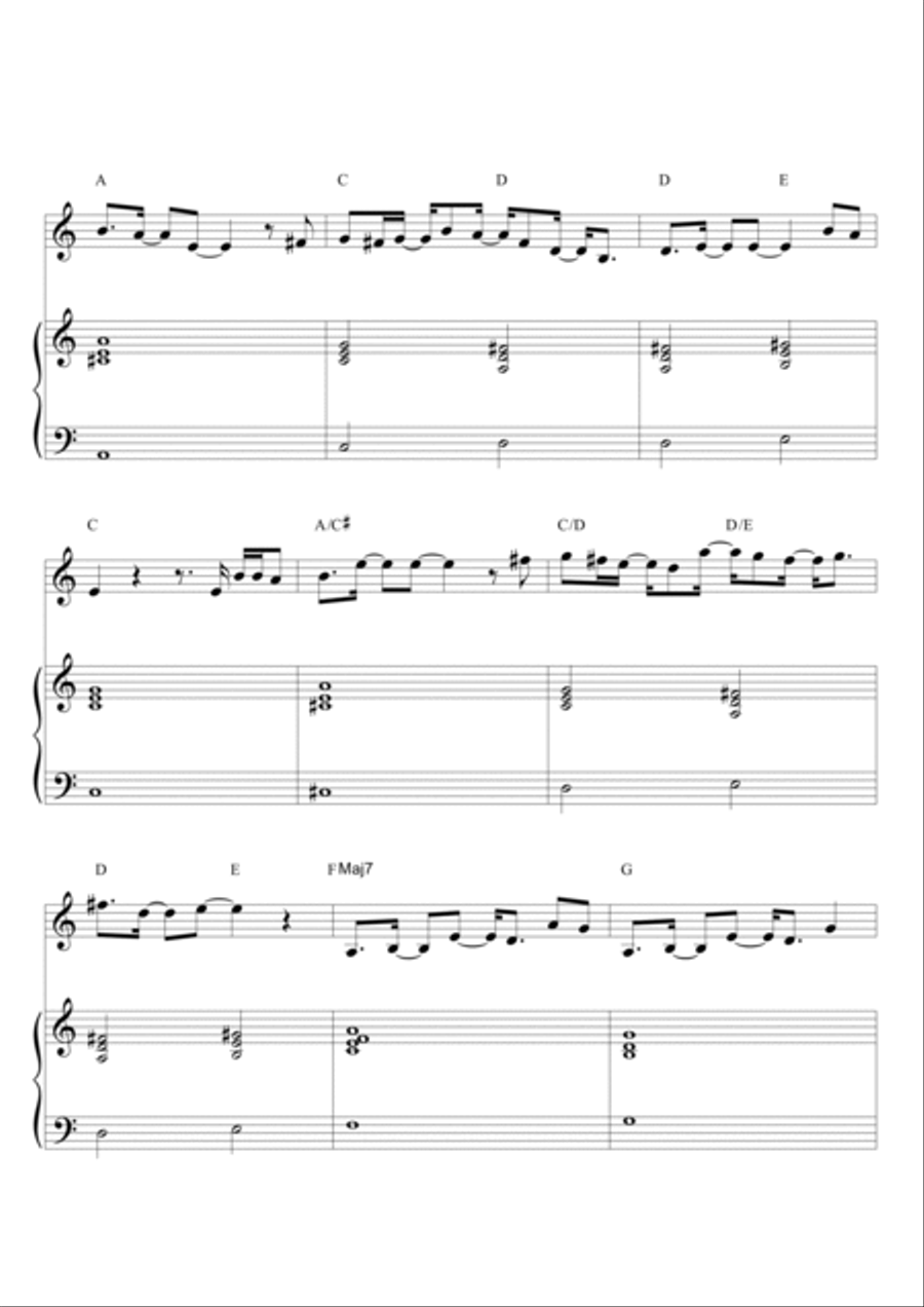 Fiumi Fiumi Piano, Vocal, Guitar scores gallery preview page 2
