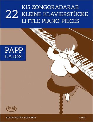 Book cover for 22 kleine Klavierstücke - 22 Little Piano Pieces