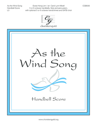 Book cover for As the Wind Song - Handbell Score