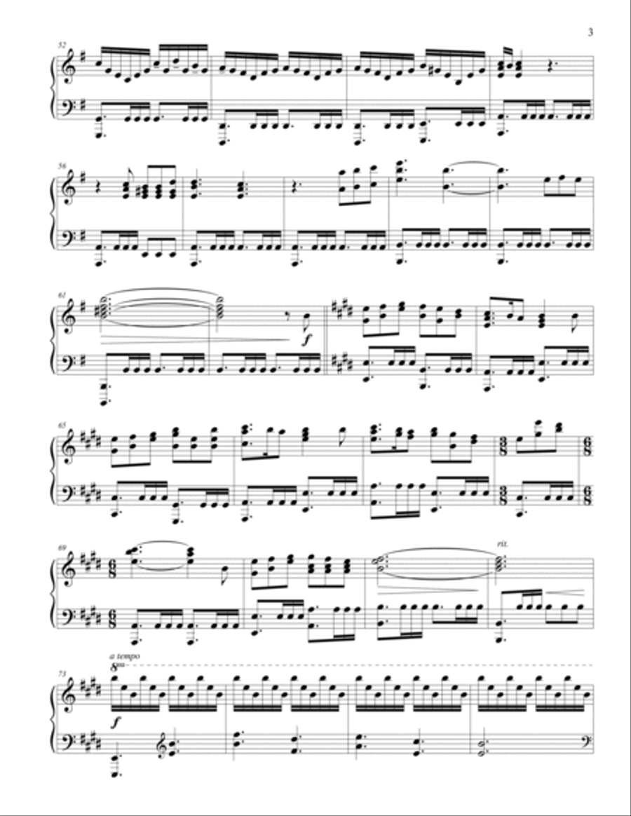 Run Free Piano Solo scores gallery preview page 3