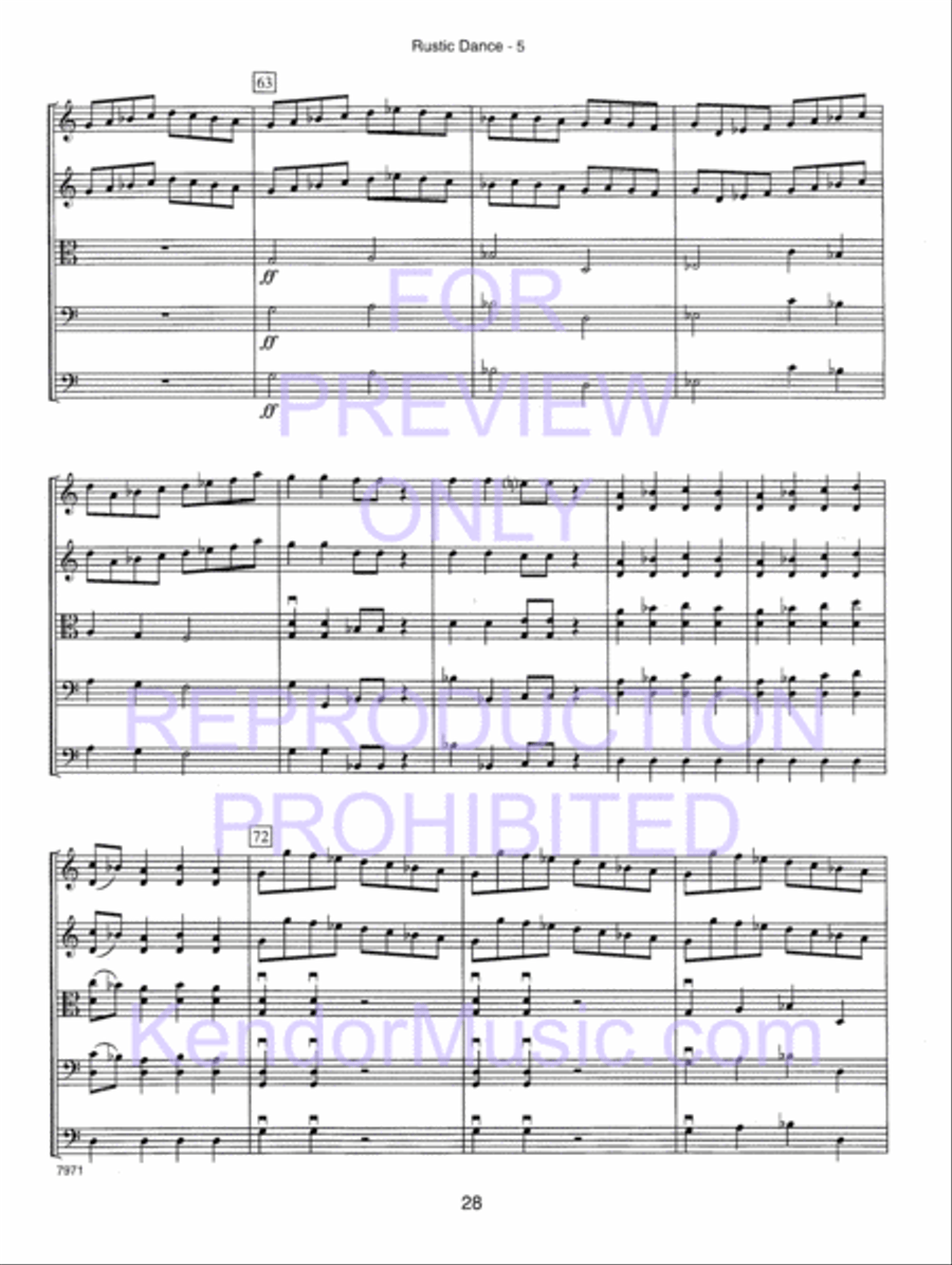 Kendor Concert Favorites , Volume 1 (Score) - with MP3s String Orchestra scores gallery preview page 33
