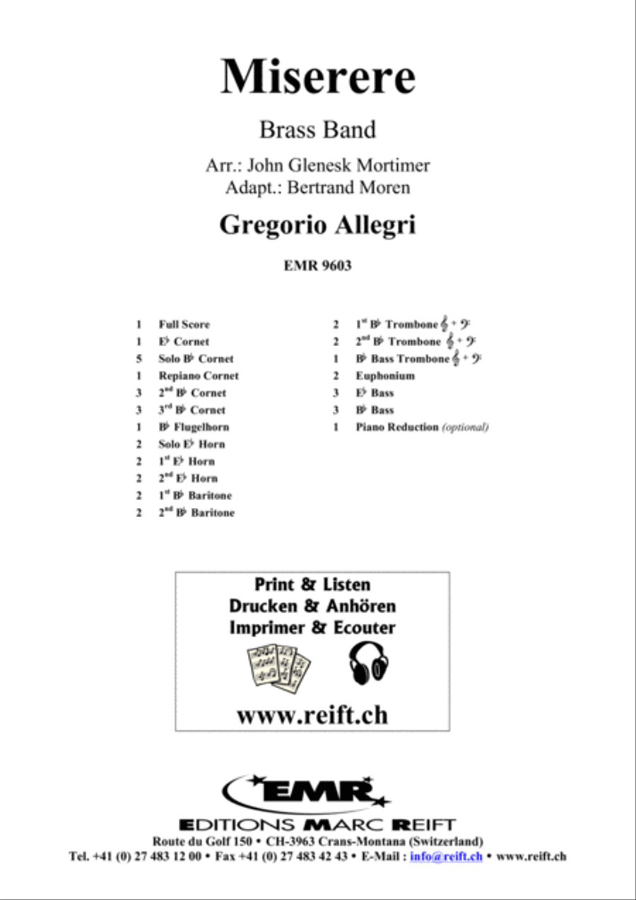 Miserere Brass Band scores gallery preview page 2