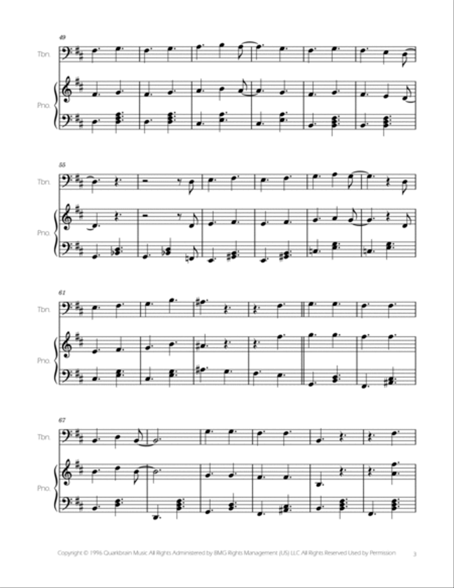 Spooky Scary Skeletons Piano scores gallery preview page 3