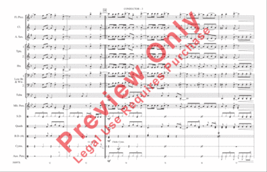 Flowers Marching Band scores gallery preview page 4