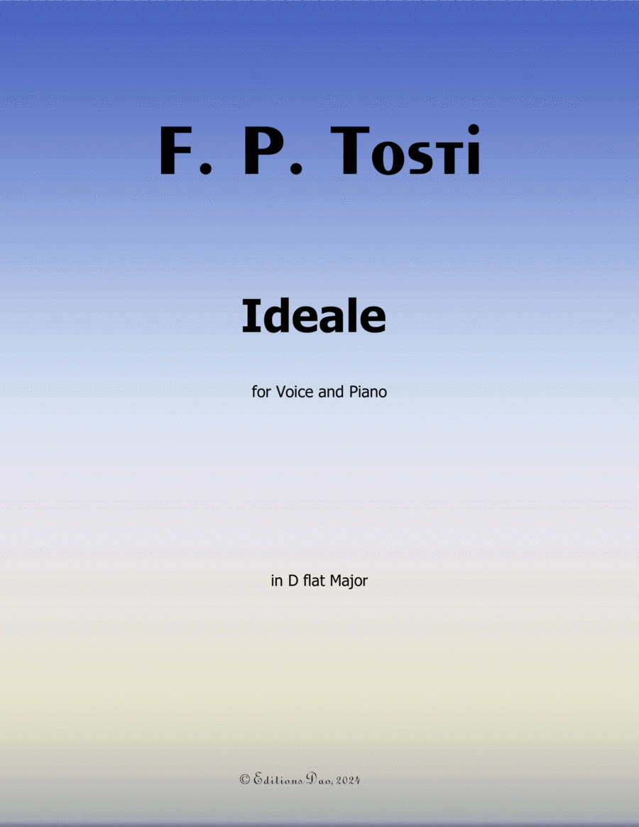 Ideale, by Tosti, in D flat Major