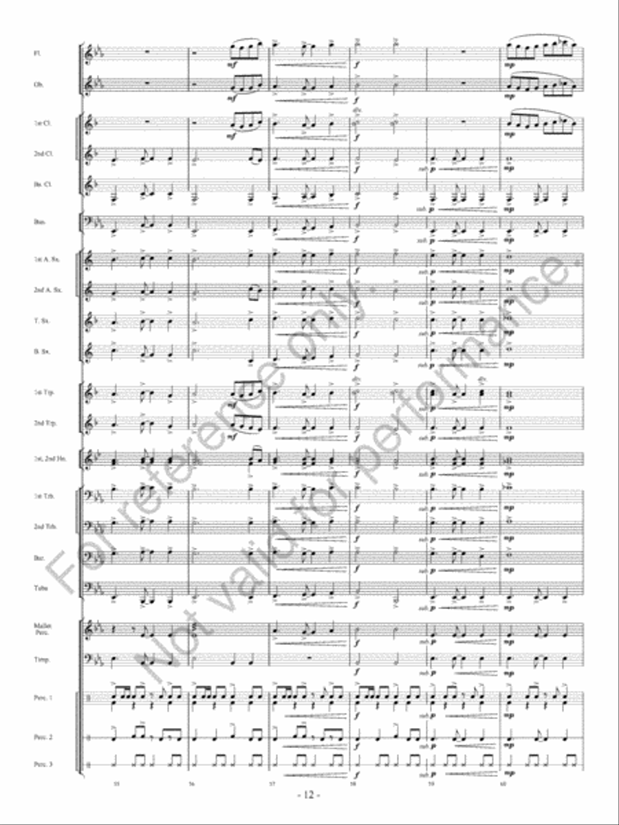 The Winds Of Change Concert Band scores gallery preview page 13