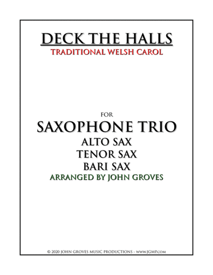 Deck The Halls - Saxophone Trio image number null