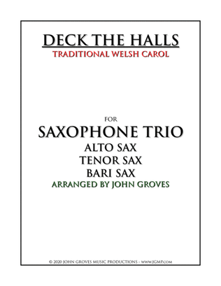 Deck The Halls - Saxophone Trio