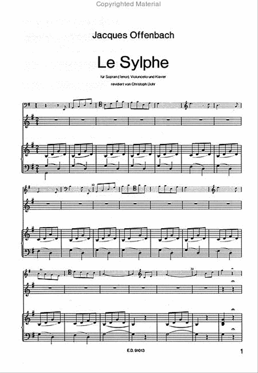 Le Sylphe (1838) Cello scores gallery preview page 2