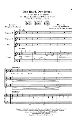 One Hand, One Heart (from West Side Story) (arr. William Stickles)