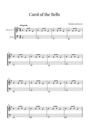 Carol of the Bells for French Horn and Tuba