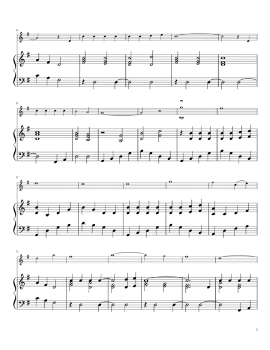 Make Me A Channel Of Your Peace (prayer Of St. Francis) Violin Solo scores gallery preview page 3