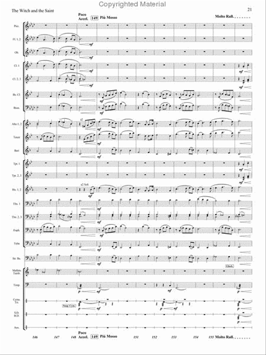 The Witch and The Saint Concert Band scores gallery preview page 20