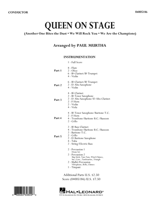 Book cover for Queen On Stage - Conductor Score (Full Score)