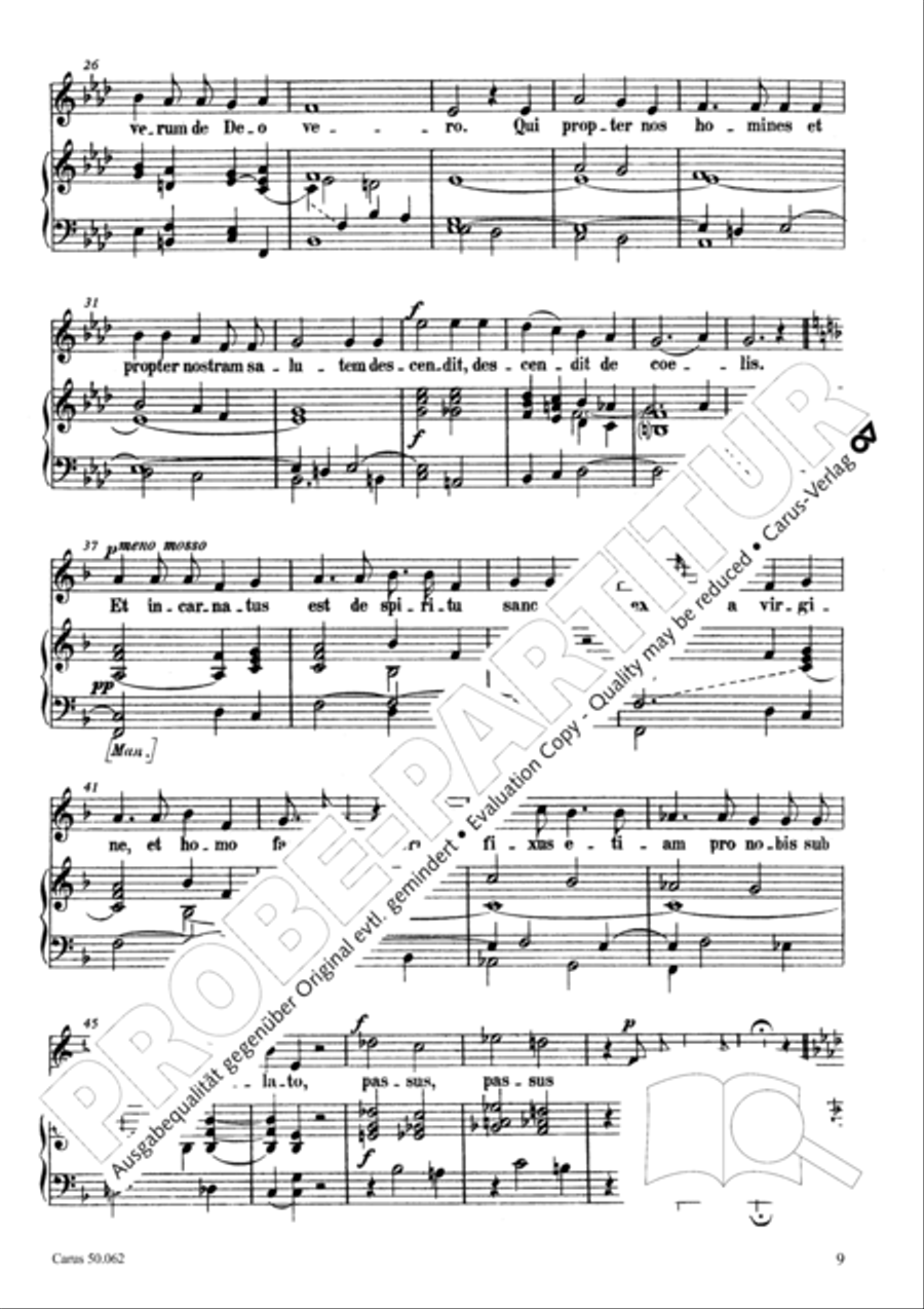 Mass in F Minor (Missa in f) Choir scores gallery preview page 10
