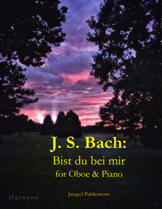Bach: Bist du bei mir BWV 508 for Oboe & Piano
