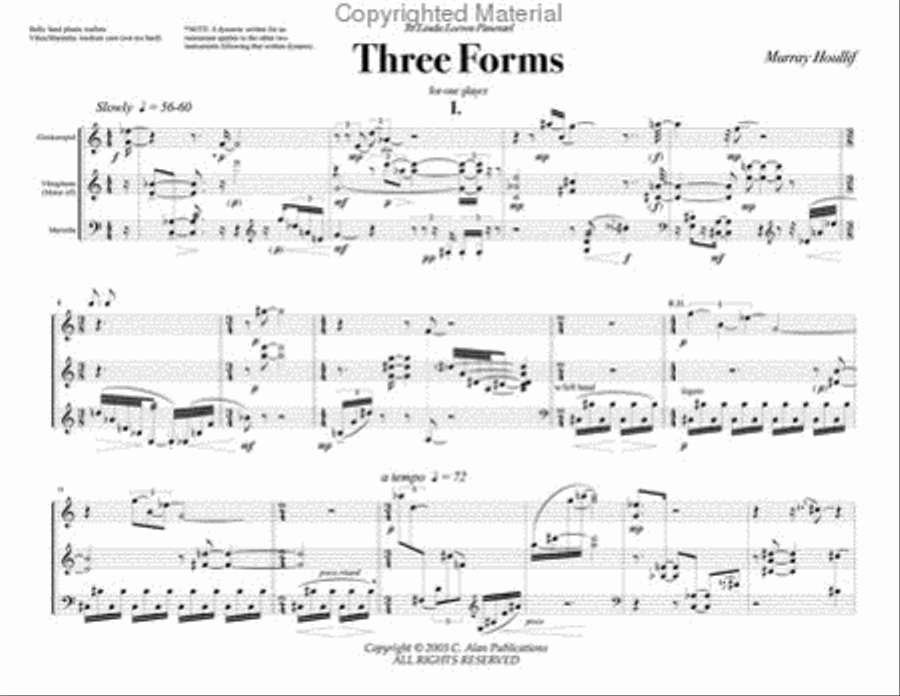 Three Forms Percussion Ensemble scores gallery preview page 2