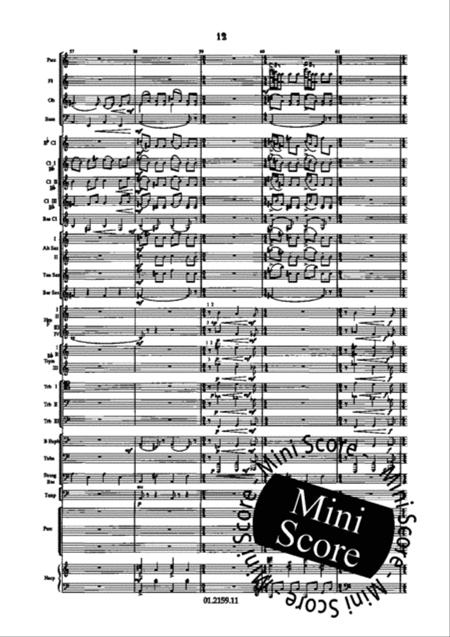 Dance Suite Concert Band scores gallery preview page 20
