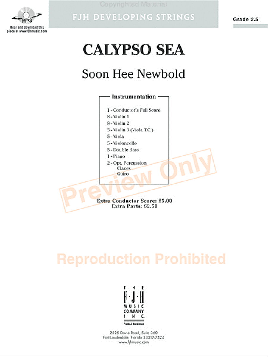 Calypso Sea String Orchestra scores gallery preview page 2