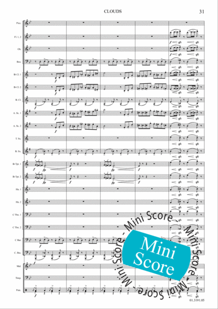 Clouds Clouds Concert Band scores gallery preview page 37