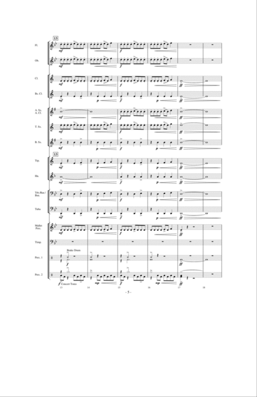 The Sword of Kings The Sword of Kings Concert Band scores gallery preview page 4