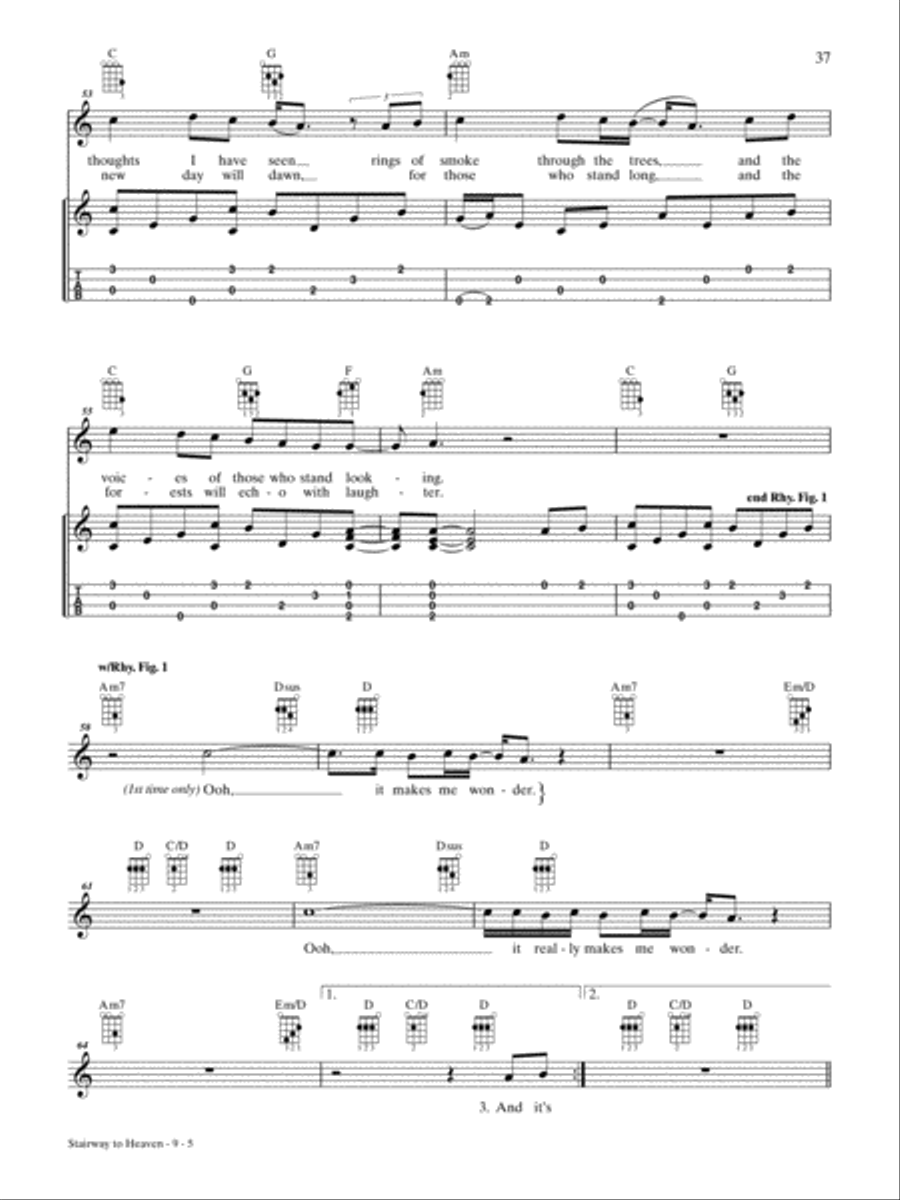 Stairway to Heaven Ukulele scores gallery preview page 5