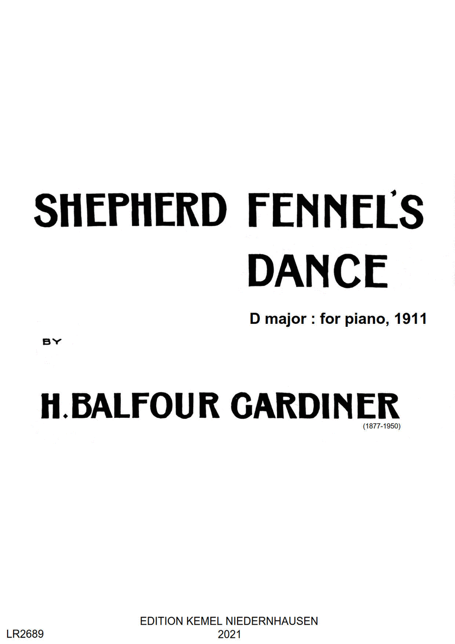 Shepherd Fennel's dance D major Piano scores gallery preview page 1