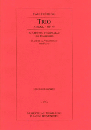 Book cover for Trio a-moll op. 40