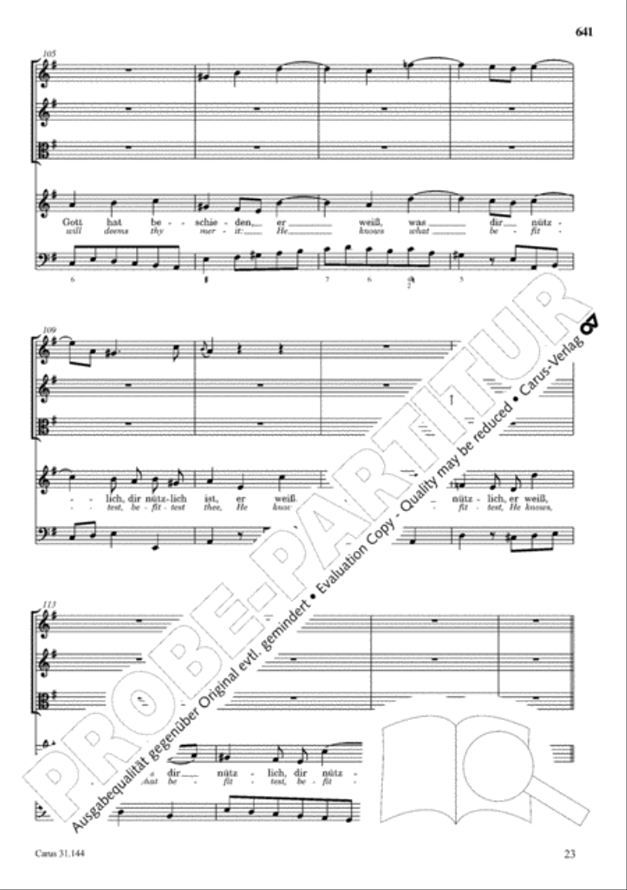 The Complete Sacred Vocal Works (Das geistliche Vokalwerk) Voice scores gallery preview page 640