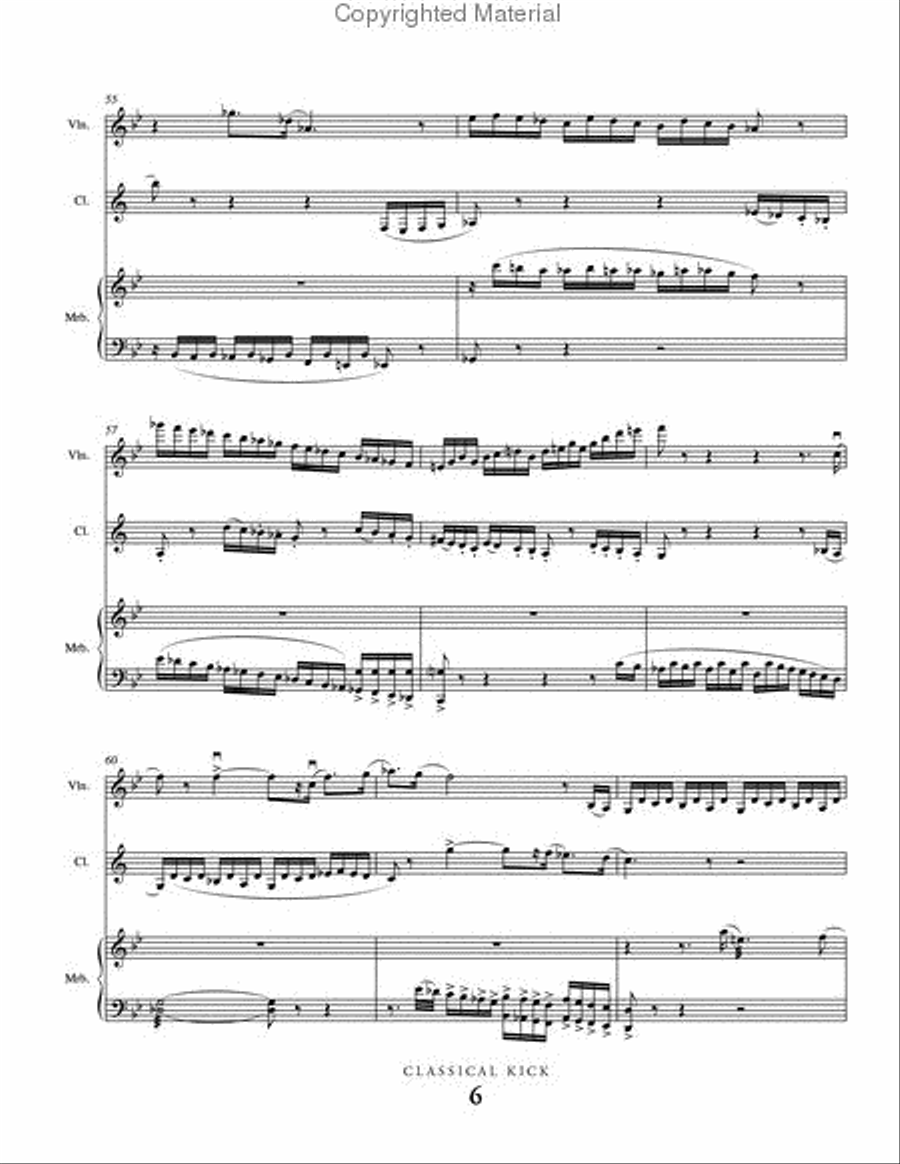 Classical Kick B-Flat Clarinet scores gallery preview page 7